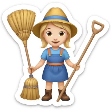 Emoji to encourage kids to do chores - should contain something about house chores sticker
