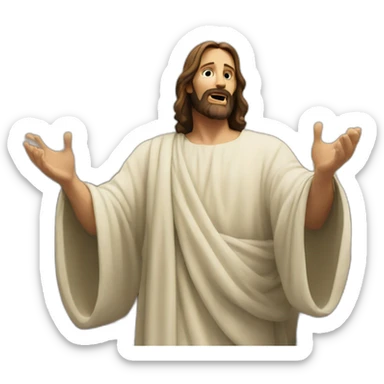 Jesus preaching  sticker