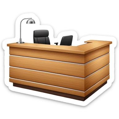 Reception desk
 sticker