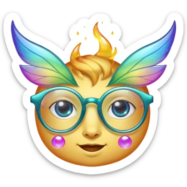glasses with fae sticker