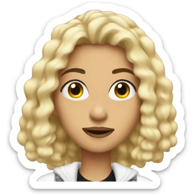 Julia in Charlie XCX style sticker