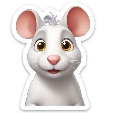 Ratatouille avec des cœurs dans les yeux sticker