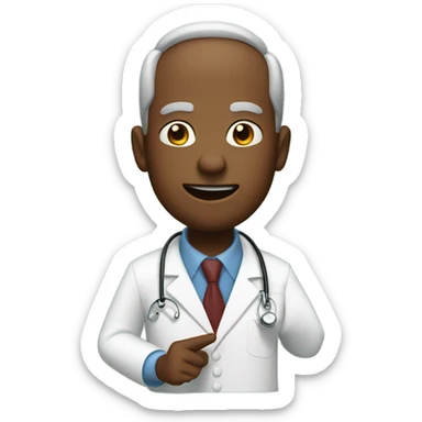 Dr. doing Hook em horns sticker