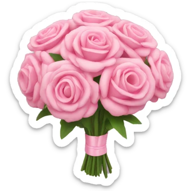 Pretty pink bouquet  sticker