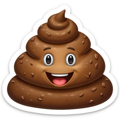 dance poop sticker