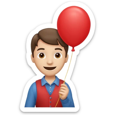 Balloon twister sticker