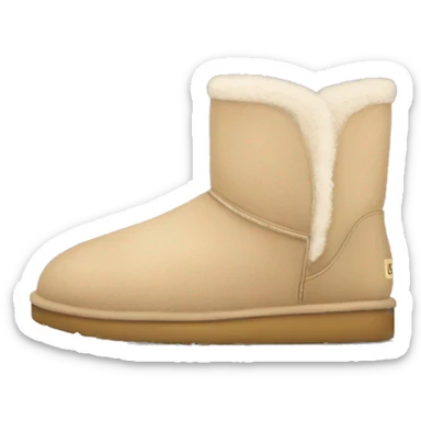 beige colored uggs sticker