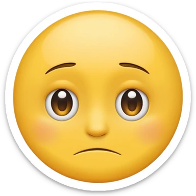 make a classic yellow circle emoji based on this phrase "I have felt anxious about my futere since the start of the year" sticker