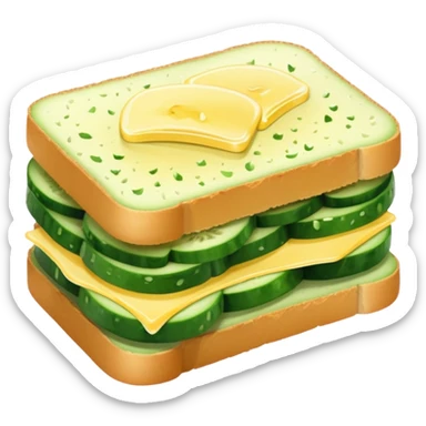 cucumber sandwich without excessive cucumber sticker