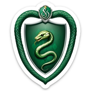 Slytherin house crest from harry potter sticker