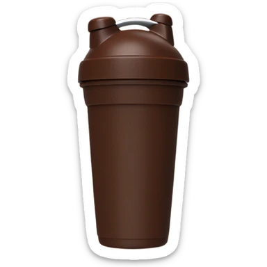chocolate Protein Shaker cup  sticker