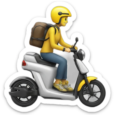 une trottinette électrique 100 km/h sticker