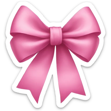 Pink bow  sticker