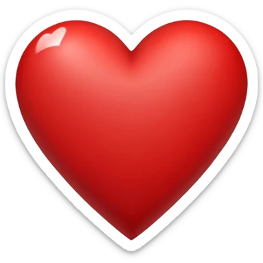 A heart and a triangle in the middle of the heart sticker