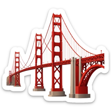 golden gate bridge sticker