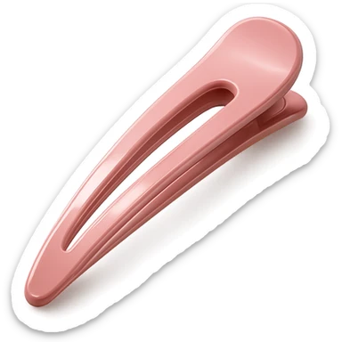 pink hair clip, elegant and modern sticker