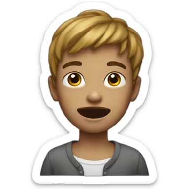 Enfant qui se fait mordre sticker