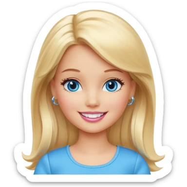 barbie girl different sticker