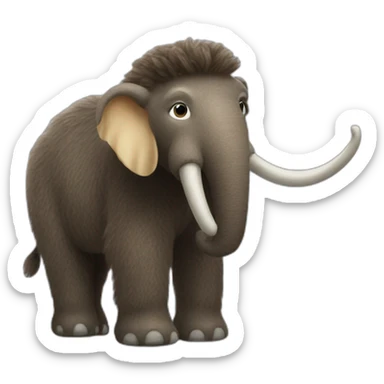 Baby Woolly Mammoth sticker