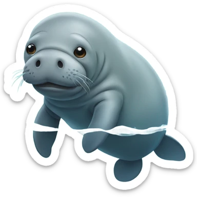 Manatee sticker