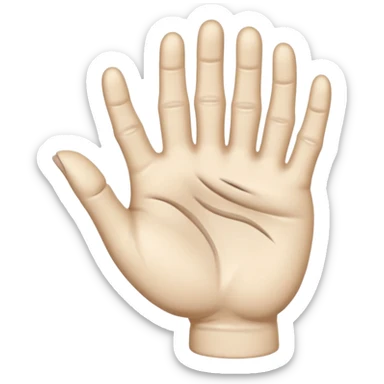 Quiero que me crees un emoji de Cosa que Addams sticker