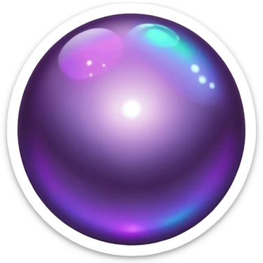 dark purple pearl with purple moon sticker