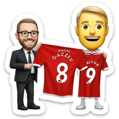 A manchester united fan holding a glazers out banner sticker