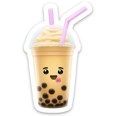 Bubble tea ca sticker