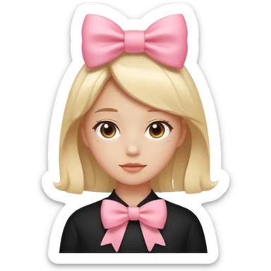 Something beautiful, like a person with a bowAlgo aesthethic sticker