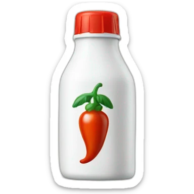 sriracha bottle sticker