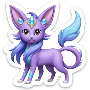 Luxio-Espeon-Suicune-fusion sticker