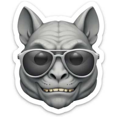 Gargoyle wearing sunglasses  sticker