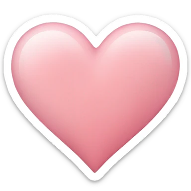 Light Rose Heart sticker
