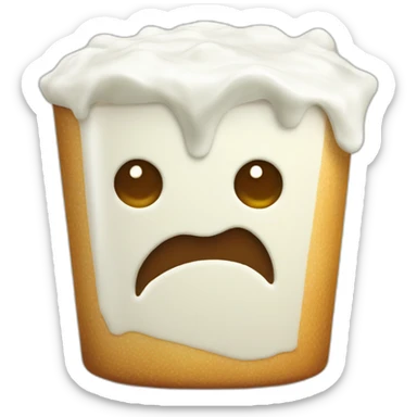 Diced hawthorn with yoghurt sticker