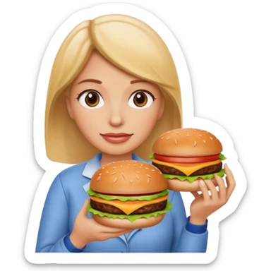 A mom burger sticker