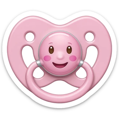 Light pink pacifier sticker