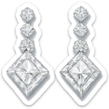 diamond earrings harry winston  sticker