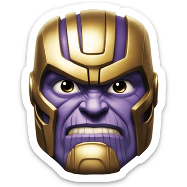 thanos from marvel comics sticker