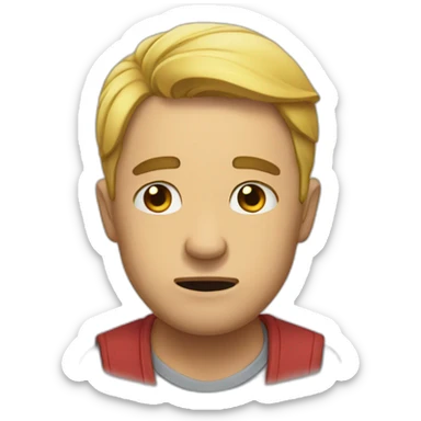 A man cries for his wife sticker