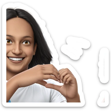 smiling boy with car sticker