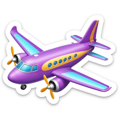 Wonka plane sticker