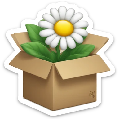 Blooms in box  sticker