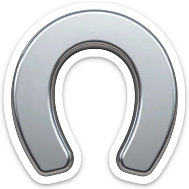 horseshoe magnet sticker