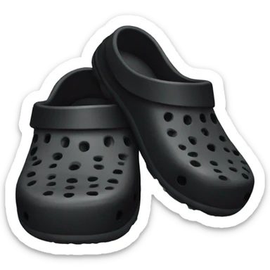 Black crocs sticker