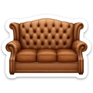 brown sofa sticker