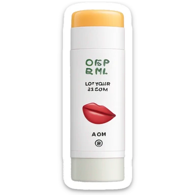 lip balm with label sticker