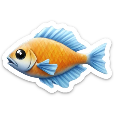 The fish diamond  sticker