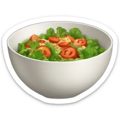 vegan food in a bowl sticker