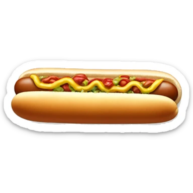 Hotdog with an Olive Garden gift card  sticker