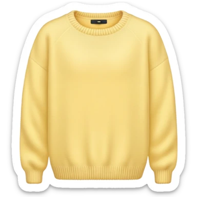 Pastel Yellow Cozy Sweater sticker